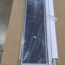 Hasipu Full Length Mirror with Lights, 56" x 16" LED Floor Mirror, Full Body Dressing Standing, Hanging Mounted Mirror for Living Room Bedroom Cloakroom, Round White