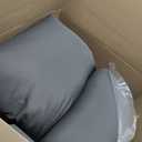 Kigley 2 Pcs Chaise Lounge Cushions, 78 x 22 x 4.7 Inch Outdoor Lounge Chair Cushions with Pocket, Thick Tufted Patio Recliner Replacement with Ties, Fade Resistant for Pool Furniture (Light Gray)