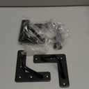 Osring 2 Inch Hairpin Legs Solid Steel Furniture Table Feet 4pcs, Heavy Duty Hairpin Feet 3/8 Dia 2 Rods Furniture Legs Black with Protector Pads for TV Stand, Cabinet and Coffee Table