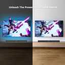 MZEIBO Sound Bar for Smart TV80W Detachable Bluetooth Soundbar with Powerful Bass, 2-in-1 Home Theater Audio System, ARC/Optical/AUX Connectivity for TV/PC/Laptop/Game Console, Black
