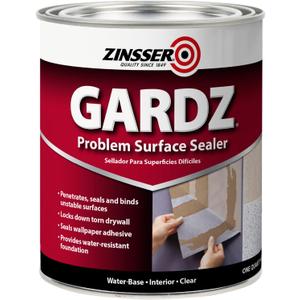 Zinsser Gardz Water-Based Problem Surface Sealer, Clear, Quart