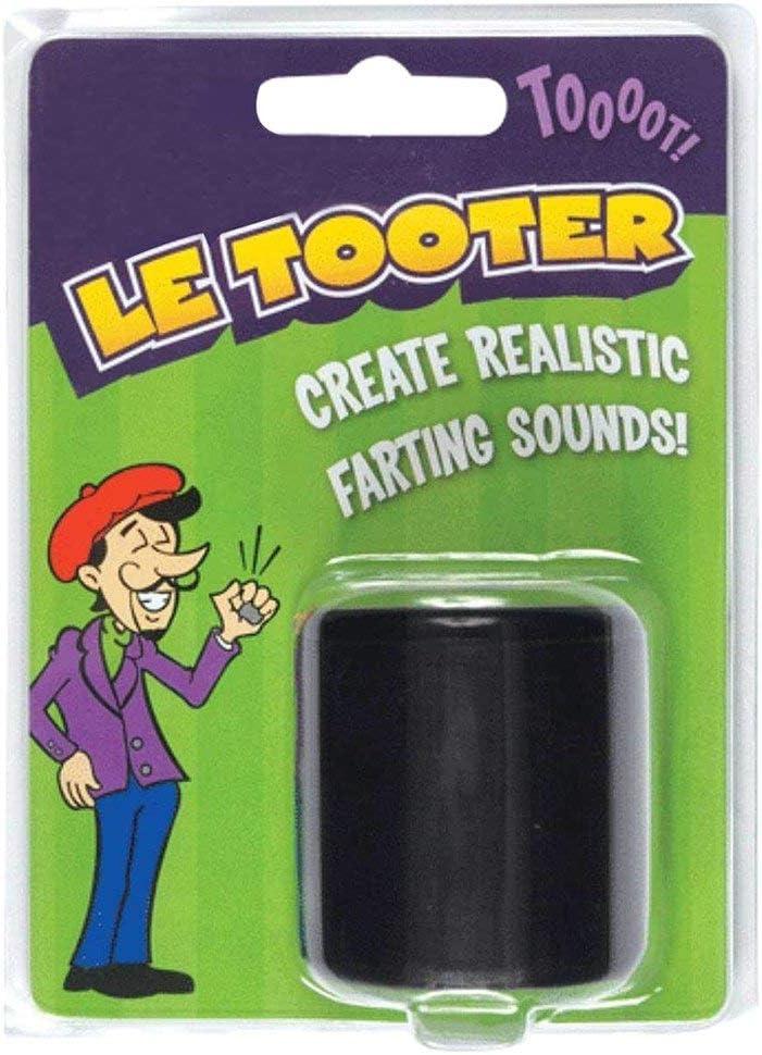 CRTEPST Pooter Fart Machine Toy Rubber Le Tooter Create Farting Natural Sound Best Novelty Gag Gifts Joke Party Toy(Black86)