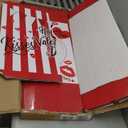 Valentine's Kissing Booth 54 x 28 in Valentines Photo Prop Kissing Booth Stand Cardboard Cutout Decorative Sign for Carnival Romantic Wedding Party Outdoor Decorations(Classic)