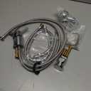 Faucet and Spray Hose for Beauty Salon Shampoo Bowl Parts Kit (Silver Head)