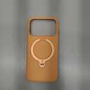 TORRAS Q3 Silicone 360 Spin for iPhone 17 Pro Case with Stand, Fit for MagSafe, Magnetic Ring Stand with Camera Control, Liquid Silicone Rubber Soft Phone Case for iPhone 17 Pro 6.3'', Pastel Orange