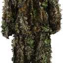 Zicac Outdoor Camo Ghillie Suit 3D Leafy Camouflage Clothing Jungle Woodland Hunting (Height 5.9-6.2 ft)