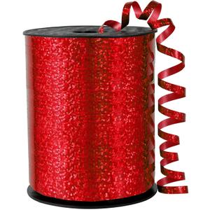 Red Curling Ribbon - 500 Yard Shiny Metallic Curling Ribbon for Gift Wrapping, Balloons, Christmas, Valentine's Day, Birthday