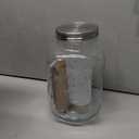 1 Gallon Glass Beverage Dispenser with Lid, Stainless Steel Spigot, Glass Drink Dispensers for Parties, Lemonade Dispenser With Ice Cylinder for Weddings, Party,Sun Tea Jar, Water Juice Dispensers