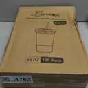 Lamosi 100 Pack 16 oz Clear Plastic Cups with Lids and Straws, Disposable Plastic Coffee Cups with Lids for Iced Coffee, Cold Beverages, Smoothies and To-Go Drinks