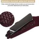 TRENDOUX Winter Gloves for Men Women - Upgraded Touch Screen Cold Weather Thermal Warm Knit Glove for Running Driving Hiking (M)