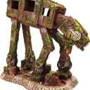 SLOCME Aquarium at-at Imperial Walker Decorations - Fish Tank Resin Robot Tropical Betta Fish Hide Cave Ornament