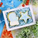 ZEBMOON 1 LB Aqua Cyan Crinkle Cut Paper Shred Filler Great for Gift Wrapping, Basket Filling, Birthday, Wedding, Halloween, Thanksgiving, Christmas Day, New Year Party Decorations Filling Supplies