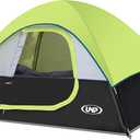 Camping Tent 2 Person, Waterproof Windproof Tent with Rainfly Easy Set up-Portable Dome Tents for Camping (Fluorescent green)