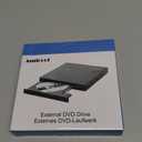 External DVD Drive USB 3.0 USB C CD Burner CD/DVD +/-RW Optical Drive, Slim Portable DVD CD ROM Rewriter Writer Duplicator for Laptop Desktop PC Windows 11/10/8/7 MacBook Mac Linux OS Apple