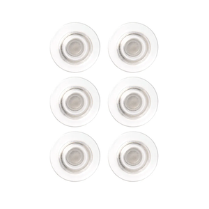 Quartet Strong Magnets, Glass Whiteboard, Dry Erase Board, Large, Clear Rare Earth Magnets, 6 Pack (85391