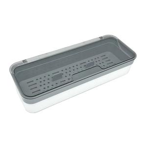 Cutlery Case with Lid, Cutlery Storage, Colander, Chopsticks Storage, Large Capacity, Width 12.6 x Depth 4.7 x Height 2.4 inches (32 x 12 x 6 cm), Chopsticks Holder, Divider, Dustproof, Kitchen Storage, Divided Design, Convenient Disassembly, Chopsticks, Fork, Spoon Storage, Thick Design, Durable and Long Lasting