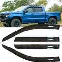 4pcs Original Shatterproof Window Rain Guards Shield for Sierra 19-23,Stylish Tape On Window Visors Vent Shade Wind Deflectors fit for 2019-2023 Silverado/Sierra 1500 Crew cab 94805