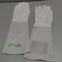 Rose Pruning Gloves for Men and Women - Thorn Proof Goatskin Leather Gardening Gloves with Gauntlet (MediumNatural) (Medium (Pack of 1))