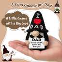 Dad Birthday Gifts from Daughter Son, Funny Handmade Crochet Gnome Decor, Birthday Gift for Dads Who Wants Nothing, Sentimental Fathers Day for Daddy New Dads Father