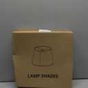 Lamp shades Set of 2, 13" Top x 13" Bottom x 10" High, Drum Lamp shades Medium Lamp shade, Beige Lampshade Natural Linen Hand Crafted