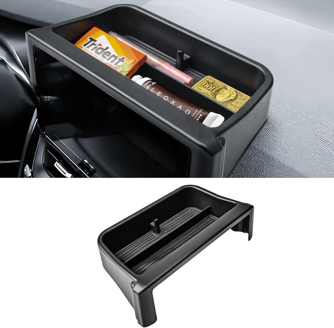Dashboard Storage Organizer Compatible with Toyota Corolla 2019-2025 2026/ Corolla Cross 2022-2026 Accessories, Fit 8-in. Audio Multimedia Interior Insert Center Console Dash Mounted Holders