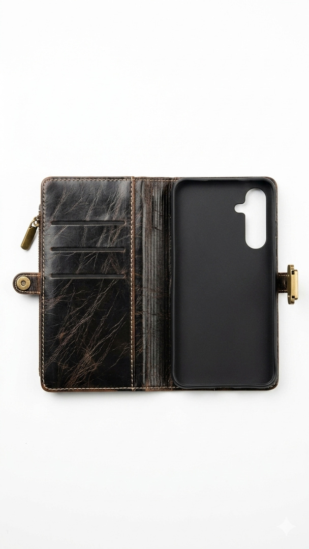 ZZXX for Samsung Galaxy S23 Ultra Wallet Case with RFID Blocking Card Slot PU Leather Zipper Flip Folio with Strap Kickstand Protective Cover for Galaxy S23 Ultra Case Wallet(6.8 inch)