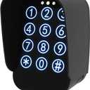 JUJIANG TKM-01 Touch Panel Wireless Gate Keypad with Outdoor Keypad Cover Digital Code Entry Access Control Keypad for Automatic Swing Sliding Gate Opener Garage Door Opener Remote Operator Accessory