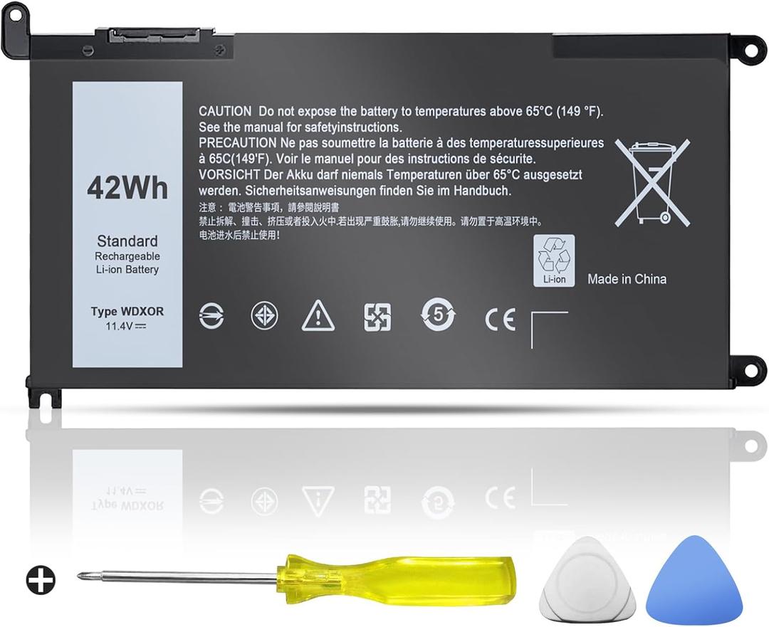 42Wh WDX0R Laptop Battery Compatible with Dell Inspiron 15 7579 7569 7560 5567 5565 5568 5570 5775, 13 5368 5378 7368 7378, 17 5765 5767, WDXOR P58F 3CRH3 P69G