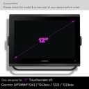 Premium Tempered Glass Screen Protector designed for Garmin GPSMAP 1223 / 1223xsv / 1243 / 1243xsv / 1253xsv Marine Chartplotter 12 Inch Touchscreen 9H Anti Scratch (HD Clear)