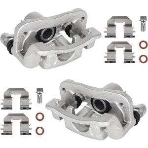 KUSATEC 19B6283 19B6282 Rear Disc Brake Caliper with Bracket fit for Kia Soul 2010-2013; Both Left and Right side