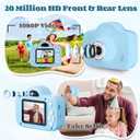 Kids Selfie CameraKids Camera Toys for 3-12 Years Old Girls BoysPortable Children Digital Video Camcorder Camera with OTG Adapter Instantly Share PhotosBest Chritmas Gift for Kid with 128G SD Card