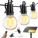 ZJOJO 100FT Solar Lights Outdoor Wateroproof, Solar String Lights with with Remote USB Port 32 LED Shatterproof,Dimmable Outdoor Lights Long Last for Garden,Patio, Backyard, Camping Christmas Light