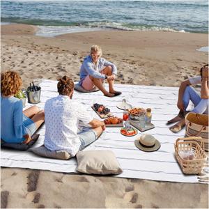 Giant Cotton Turkish Beach Towel Picnic Outdoor Blanket Women Men Birthday Beach Gift Car Travel Essentials Road Trip Summer Vacation Things Outside Items Roadtrip Camping Gear Rv Must Haves (Giant Large 82" x90")