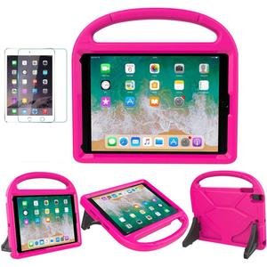 SUPLIK Kids Case for iPad 5th/6th Generation (9.7-inch, 2017/2018), iPad Air 2 Case with Screen Protector, iPad Pro 9.7 Durable Shockproof Protective Cover with Handle Stand for Kids, Pink (Pink)