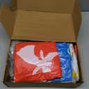 Jetec 32 Inch Giant PVC Inflatable Christmas Ball Ornaments Large Xmas Blow Ball Decorations Inflatables Outdoor Holiday Decorations Christmas Blow up Yard Decor(6 Pcs,Joy World)