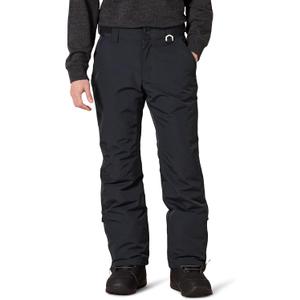 Amazon Essentials Men's Water-Resistant Insulated Snowboard Ski Snow Pant (Large, Black)