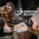 Gerber Gear StrongArm - Fixed-Blade Camping & Hunting Knife with Striking Pommel & Sheath - Premium Survival Gear - Made in USA - Black, Plain Edge