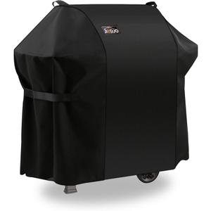 7106 BBQ Gas Grill Cover for Weber Spirit 200 and 300 Series & Genesis Silver A/B: Heavy Duty Waterproof 52 Inch 3 Burner Barbecue Grill Cover