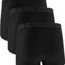 Under Armour Men's Performance Tech Trunk Boxerjock Brief Underwear, 3" Inseam, All-Day Comfort & Ultra-Soft, 3-Pack (Black, M)