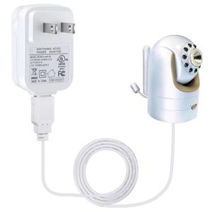 Charger for Infant Optics DXR-8, 5.9 V Power Cord Adapter Compatible with Infant Optics DXR-8 Baby Camera Monitor Unit Replacement, White