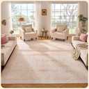 Istana Living Room Rug 10x14 - Pink 10 x 14 Area Rug - Foldable Machine Washable Area Rugs 10x14 - Stylish 10x14 Area Rugs Boho - Stain Resistant Washable Rug 10x14