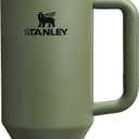 STANLEY Quencher H2.0 Tumbler with Handle and Straw 40 oz | Flowstate 3-Position Lid | Cup Holder Compatible for Travel | Insulated Stainless Steel Cup | BPA-Free | Dried Pine