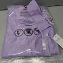 Poetsky Women's Summer Casual T Shirt Dress Short Cap Sleeve Crewneck Loose Basic Shift Mini Dresses (Purple, L)