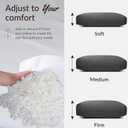 Head Recliner Pillow Adjustable Shredded Memory Foam Headrest Pillows for Recliner Chairs,Non-Slip Velvet Cushion for Pain Relief Neck Support Pillow for Travel Home Sofa Armchair with Zipper Cover