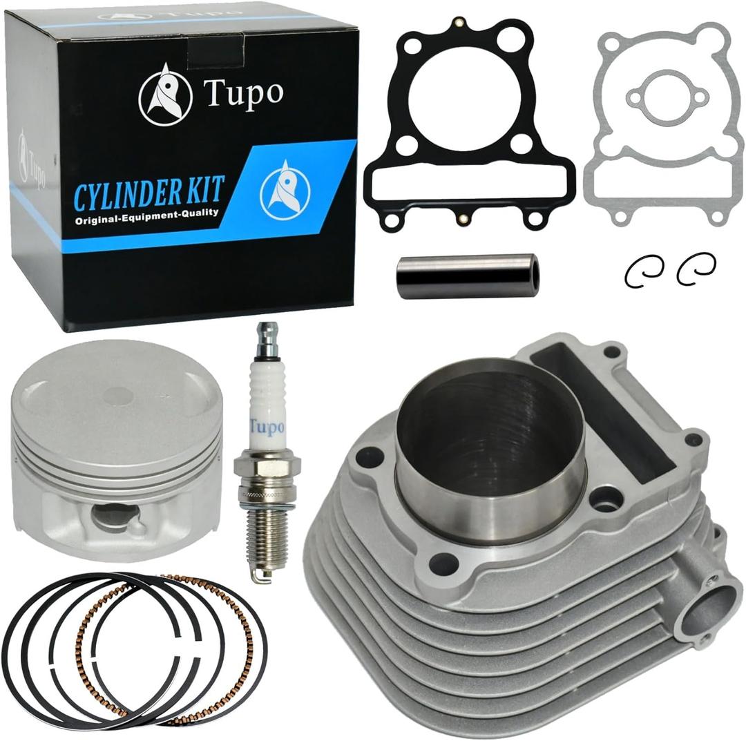 Tupo 70mm 223cc Cylinder Piston Ring Gasket Top End Rebuild Kit Compatible with Yamaha ATV Serow XT225 XT225D TTR230 TTR 225 TTR225L 1992-2016