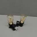 GE Vintage LED Edison Night Light, Plug-in, Dusk to Dawn, Farmhouse Decor, Mood Lighting, Home Decor, Ambient Lighting, LED Lights for Bedroom, Bathroom, Kitchen, Hallway, Black, 2 Pack, 71349