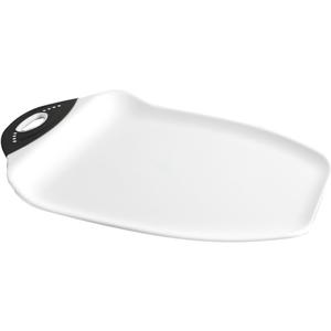 Dexas Chop & Scoop Cutting Board, 11 by 15 inches, White with Black Handle