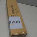 KAMANINA Black Curtain Rod 32 to 58 inch(2.6-4.8ft), 1 inch Adjustable Single Curtain Rods for Windows 28 to 48 inch, Decorative Drapery Rod with Twisted Cage Finials
