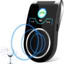 Bluetooth Car Speaker, Aigital Car Bluetooth Speaker for Handsfree Talking, Auto Off/Reconnection, Wireless Car Kit with Visor Clip, Support Siri Google Assistant, Connect to 2 Phones