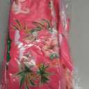 2 x SSLR Pack Hawaiian Shirt for Men Flamingo Short Sleeve Casual Button Down Shirts Summer Beach Shirt